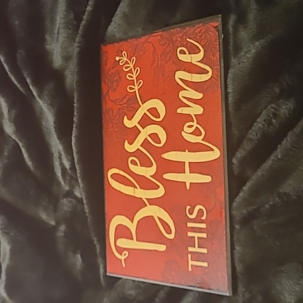 BLESS THIS HOME Decor Plaque